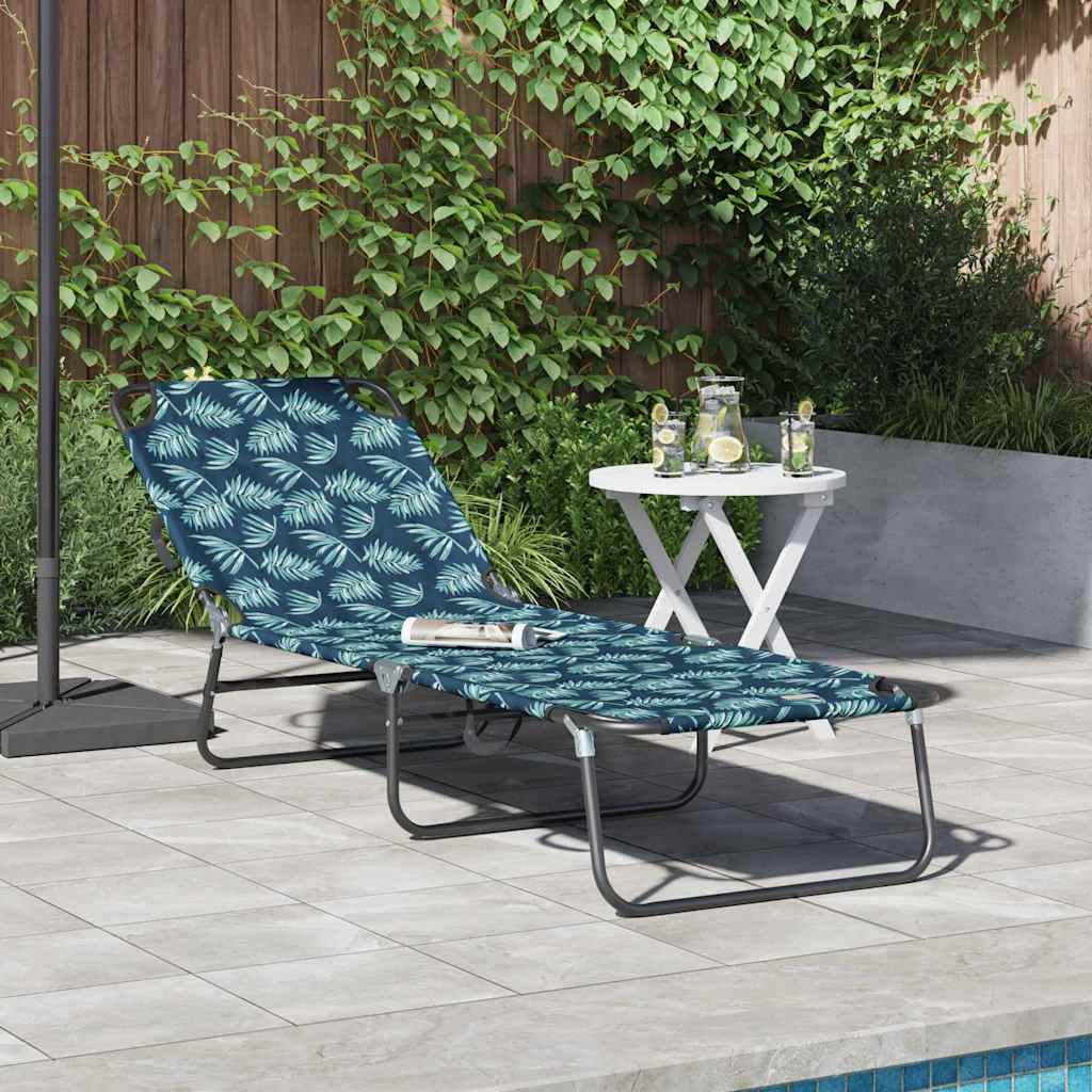 vidaXL Tumbona plegable Multicolor 188 x 57 x 86,5 cm Poliéster