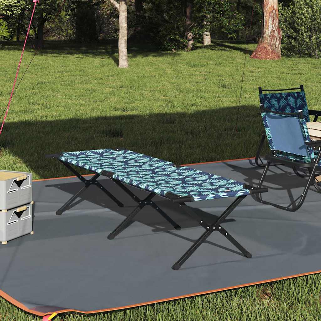 vidaXL Cama de Camping Plegable Bosque 193 x 69 x 45 cm Tela Oxford
