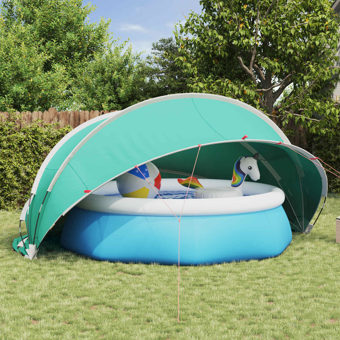 vidaXL Cúpula para piscina 472 x 460 x 229 cm