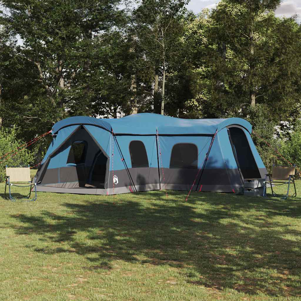 vidaXL Tienda para 16 personas con techo Azul 680 x 510 x 210 cm