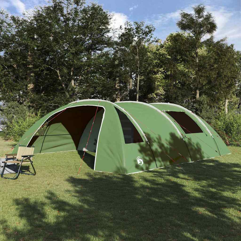 vidaXL Tienda túnel para 6 personas 6 persona Verde y