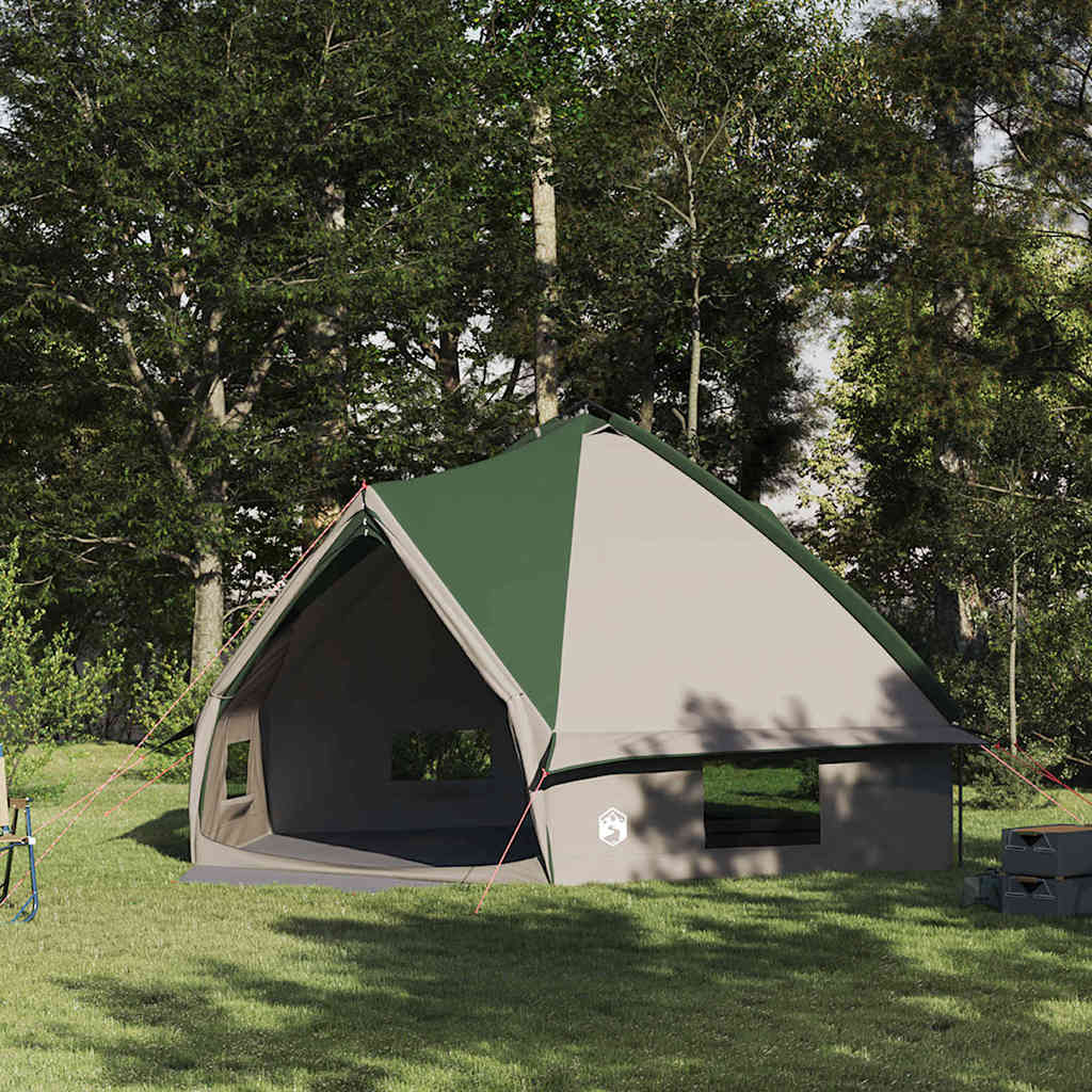 vidaXL Tienda de campaña Teepee para 10 personas 10 personas Verde y