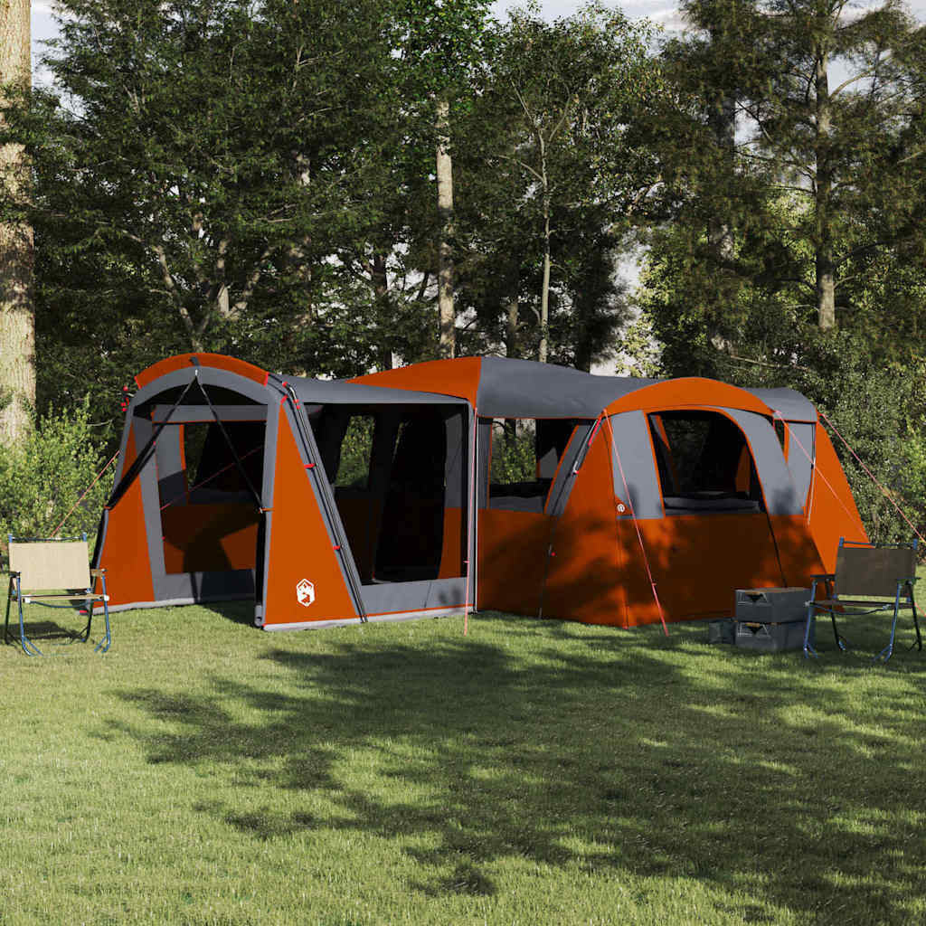 vidaXL Tienda Familiar para 20 Personas 20 persona Gris y naranja