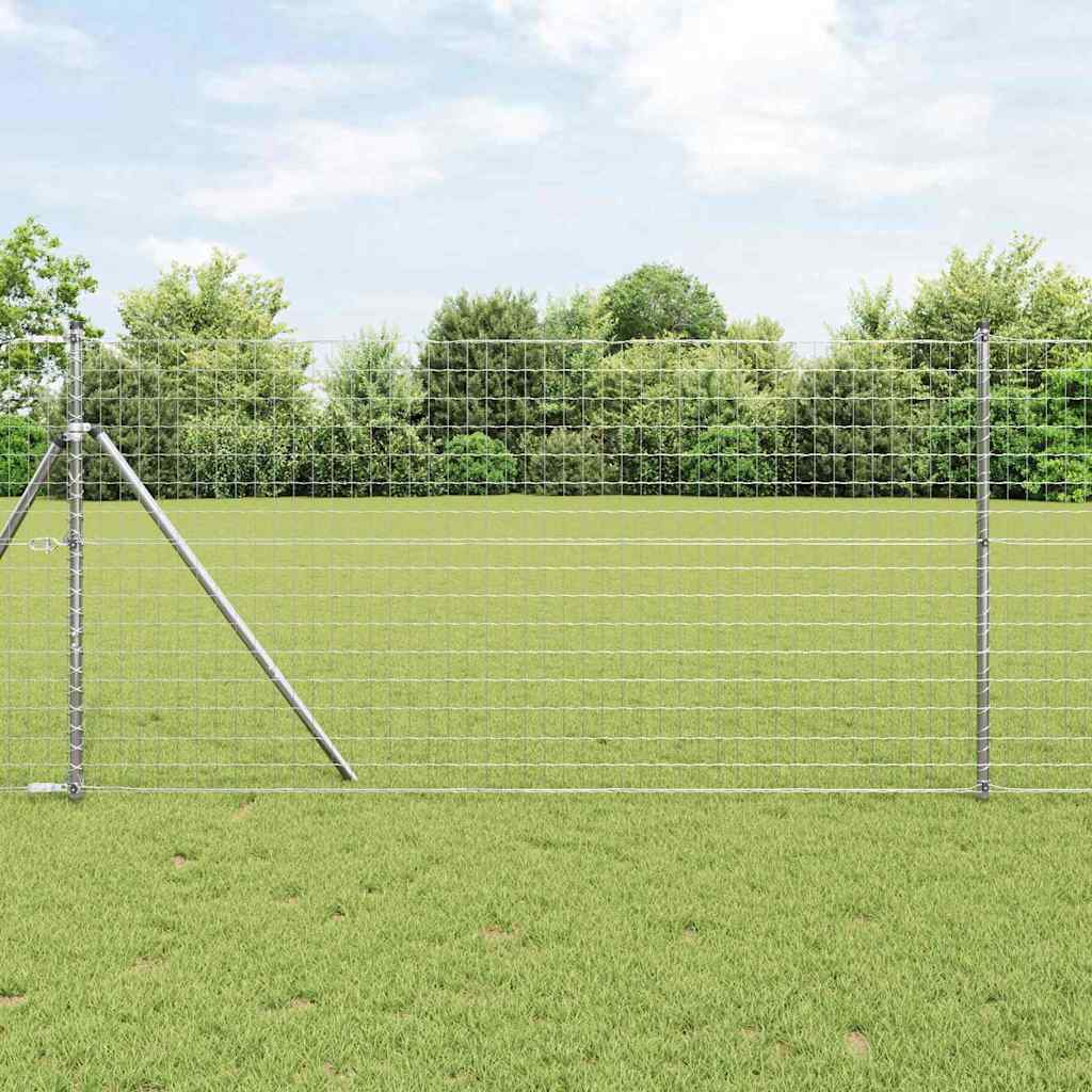 vidaXL Euro Valla 1 x 10 m Hierro recubierto de PVC