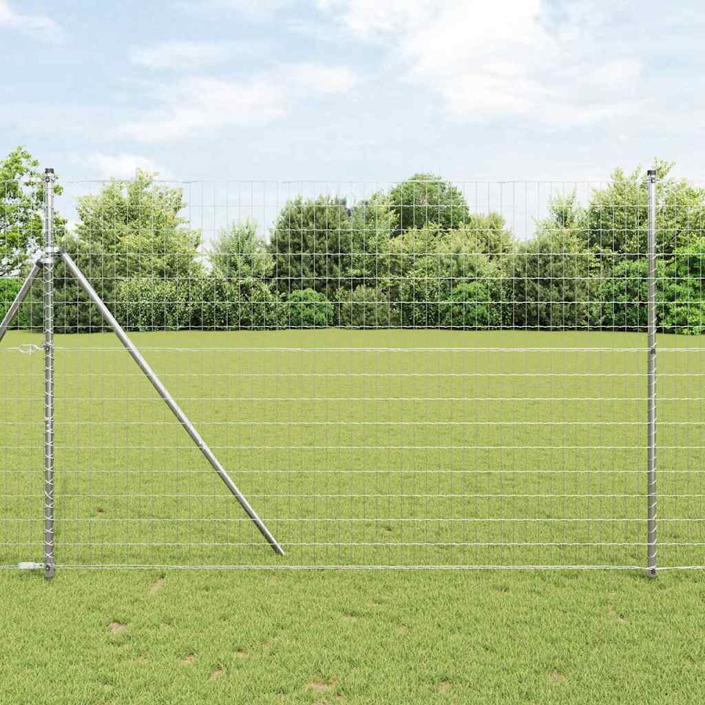 vidaXL Euro Valla 1,5 x 10 m Hierro recubierto de PVC