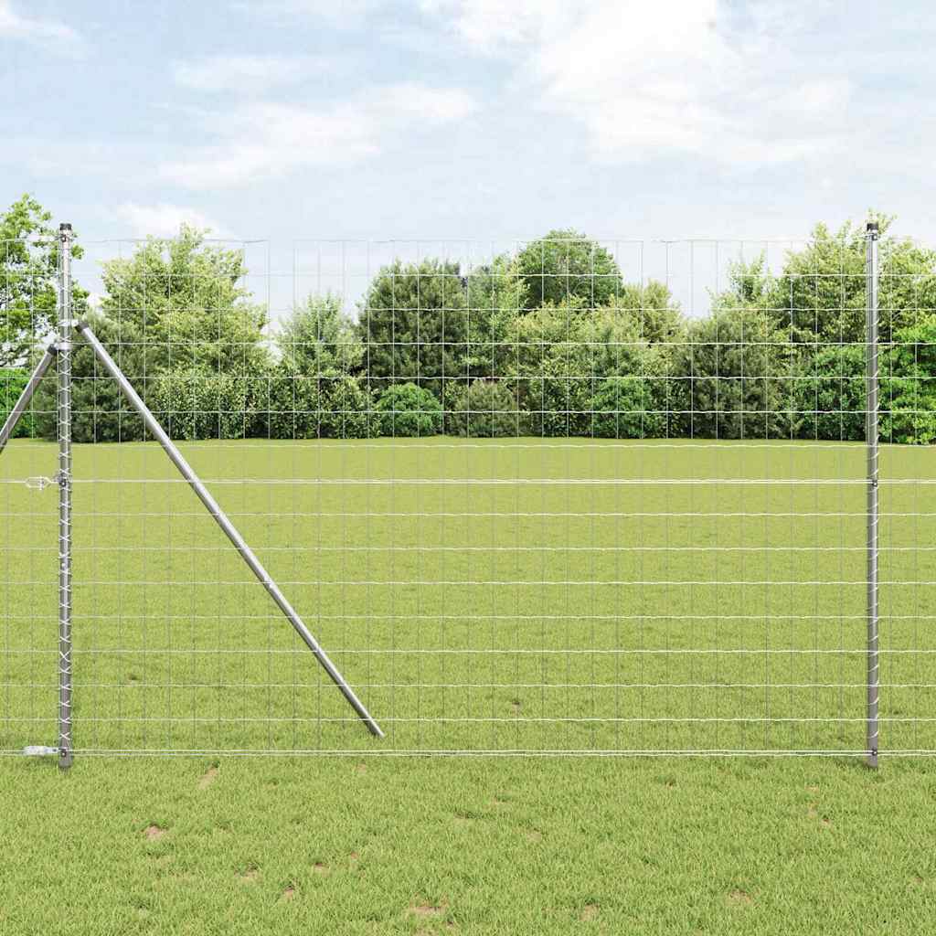 vidaXL Euro Valla 1,5 x 10 m Hierro recubierto de PVC