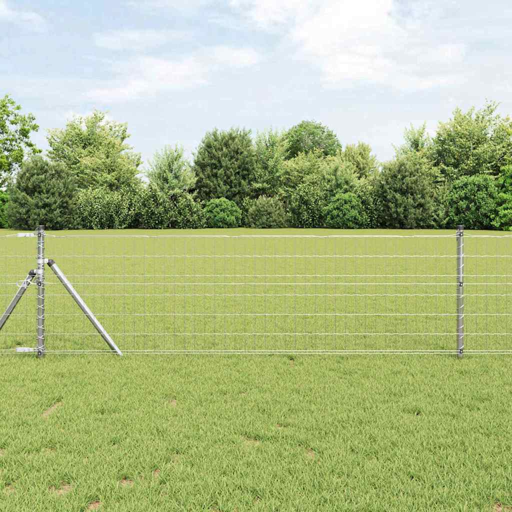 vidaXL Euro Valla 0,6 x 25 m Hierro recubierto de PVC