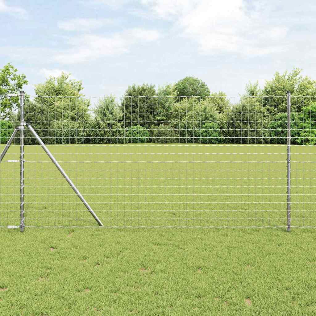 vidaXL Euro Valla 1 x 10 m Hierro recubierto de PVC