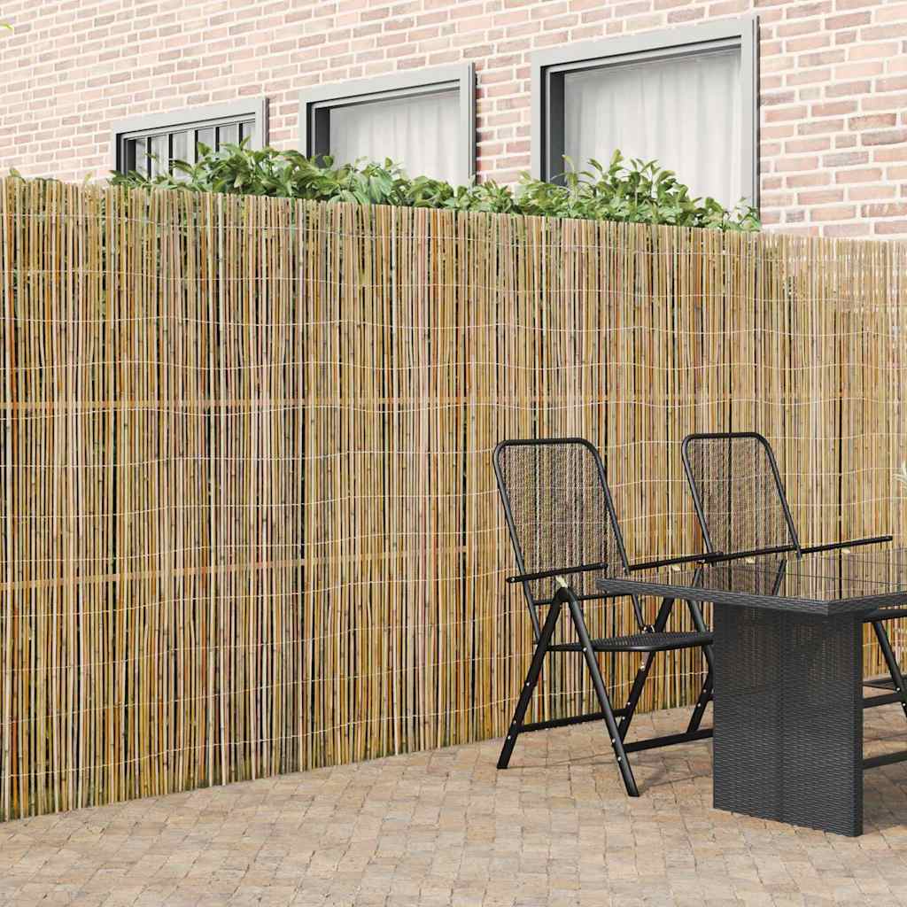 vidaXL Cerca de Bambú 300 x 180 cm Bambú Natural