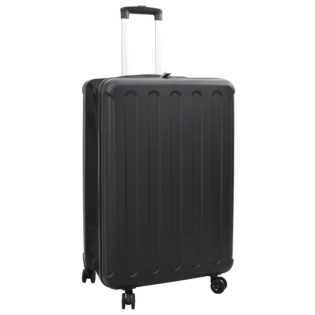 vidaXL Maleta con cerradura Negro 50 x 30 x 76 cm Plástico ABS