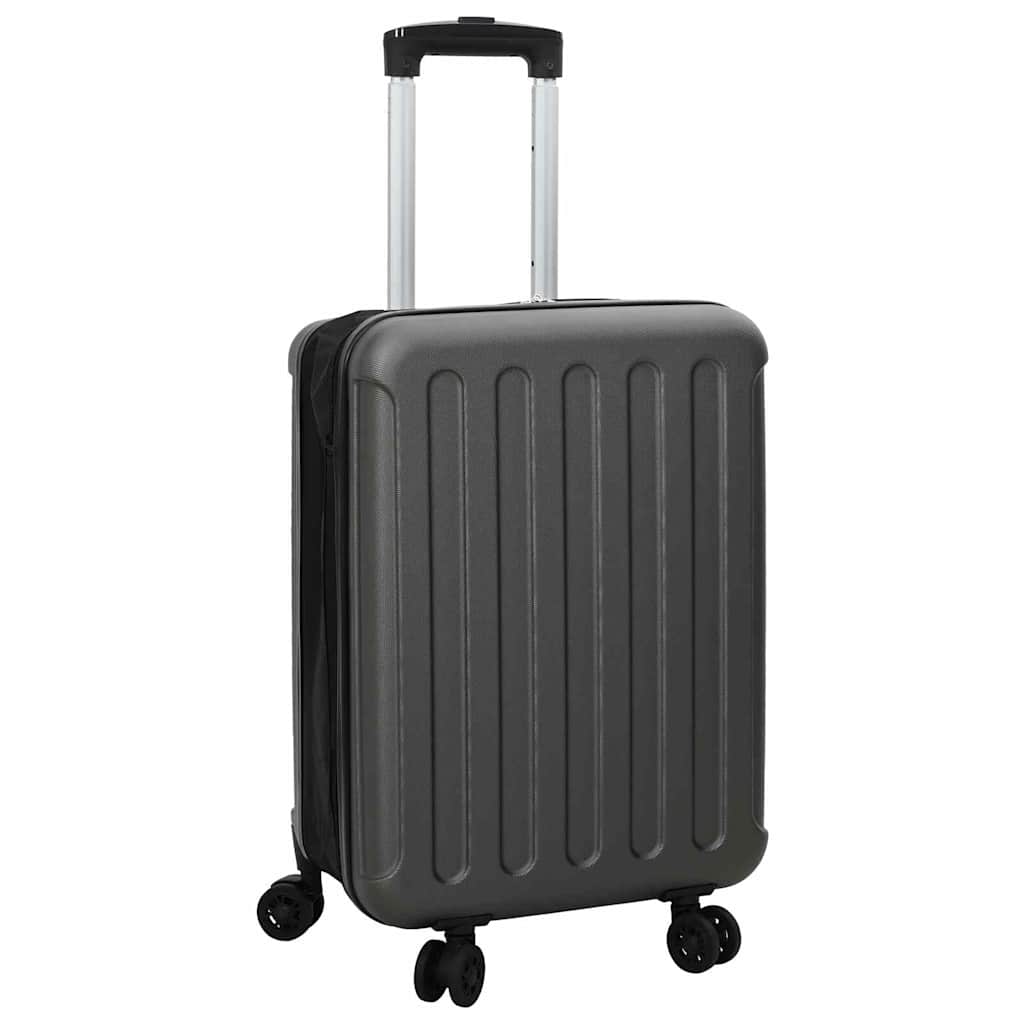 vidaXL Maleta con cerradura Gris oscuro 34 x 23 x 55.5 cm Plástico ABS