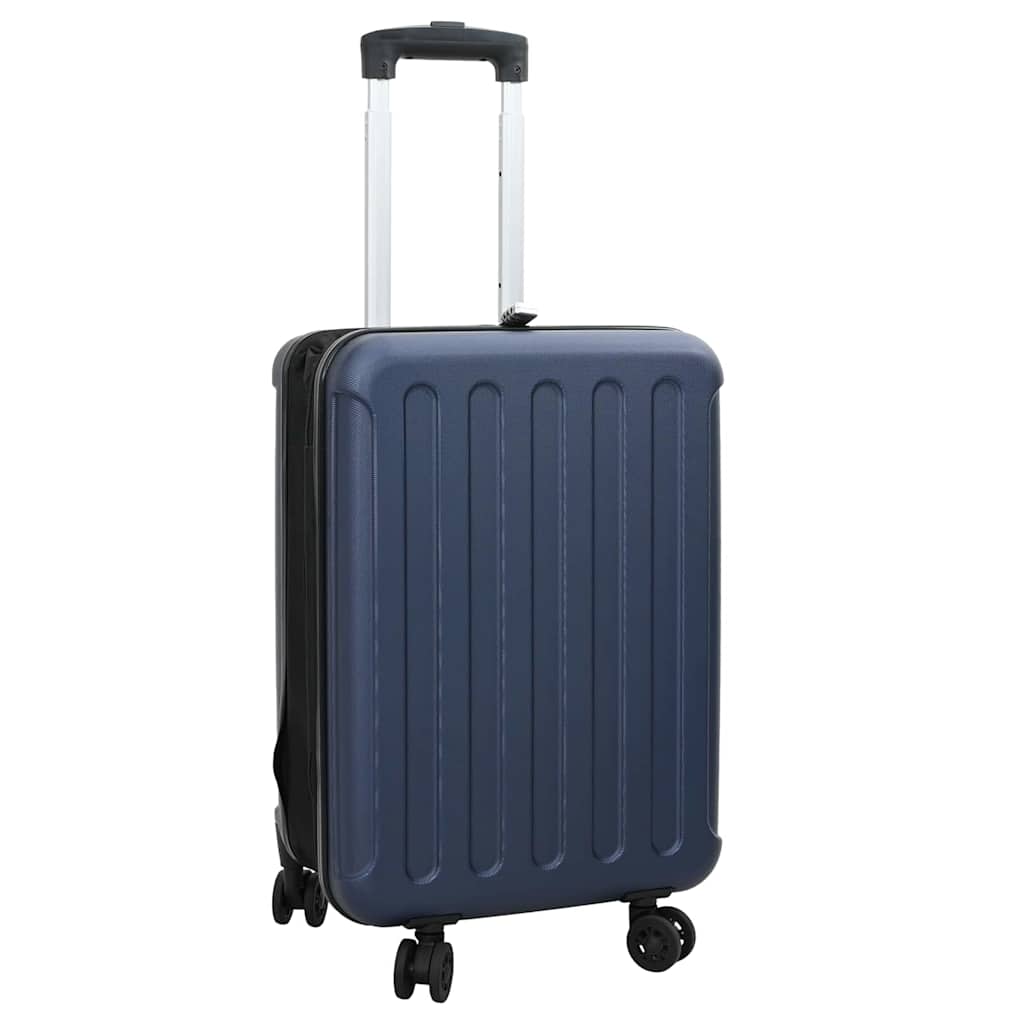 vidaXL Maleta con cerradura Azul oscuro 34 x 23 x 55.5 cm Plástico ABS