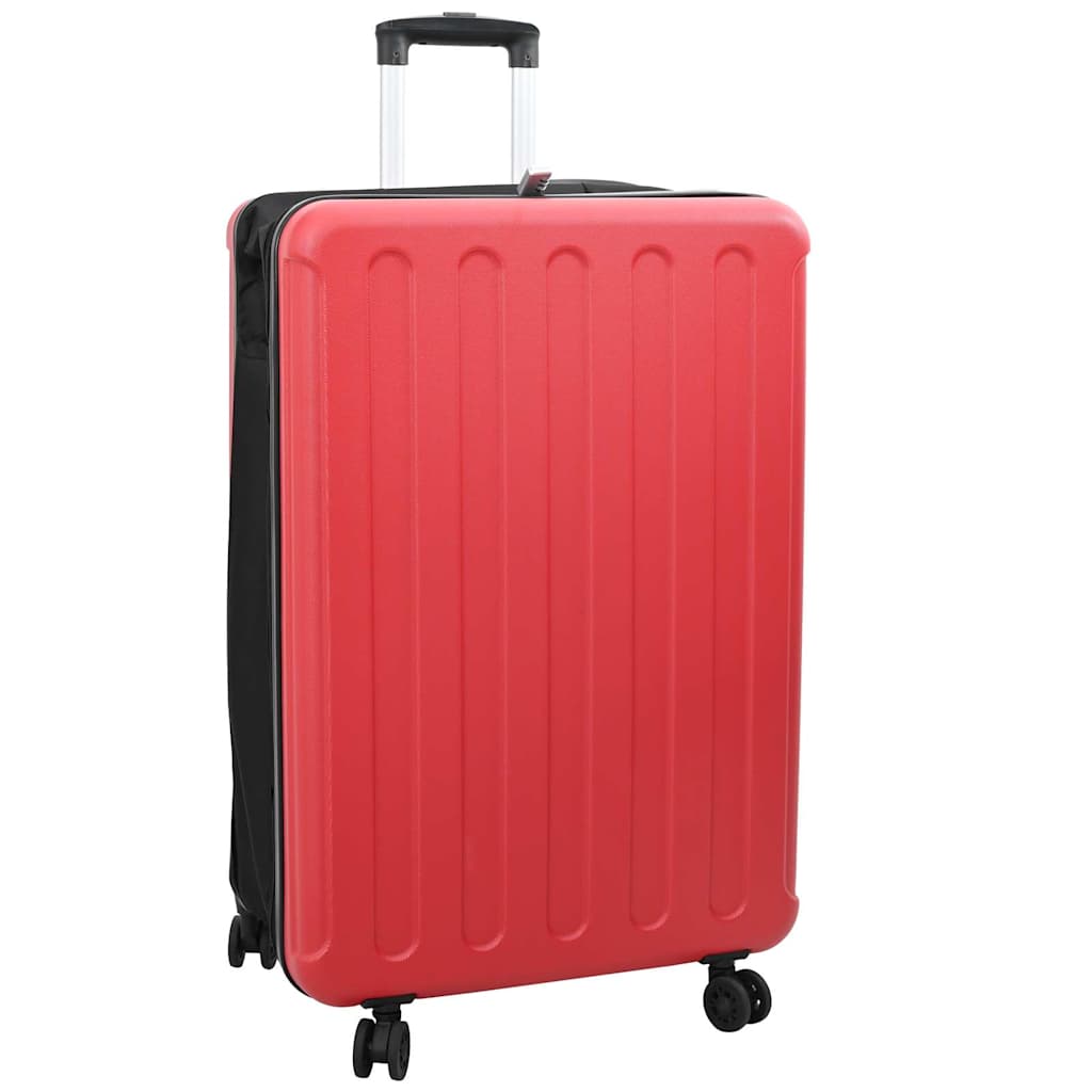 vidaXL Maleta con cerradura Rojo 50 x 30 x 76 cm Plástico ABS