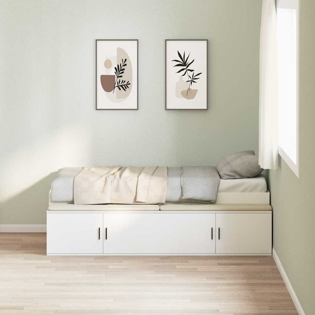 vidaXL Estructura de cama con cajón 100 x 200 cm Madera de ingeniería