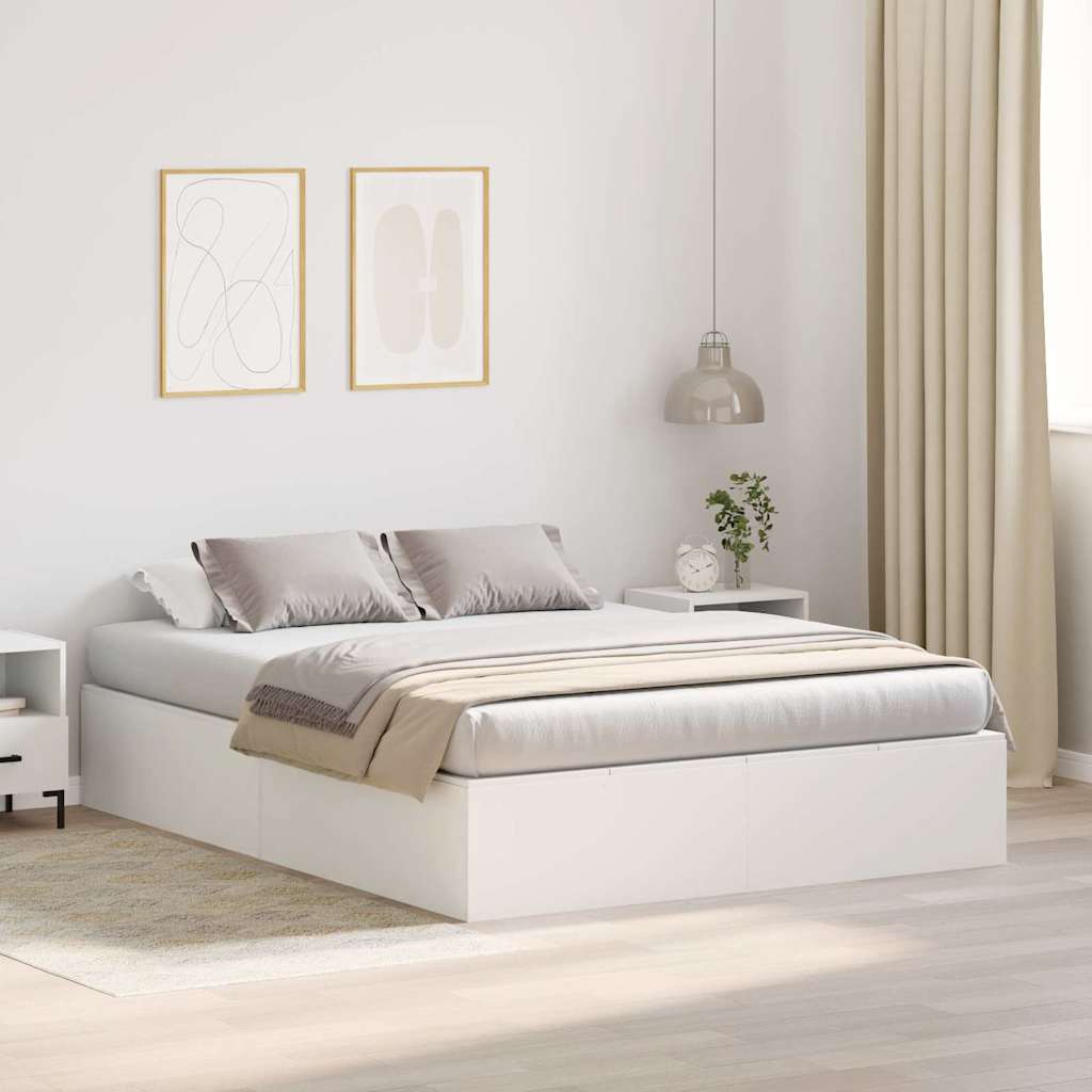 vidaXL Cama con almacenamiento 160 x 200 cm Madera de ingeniería