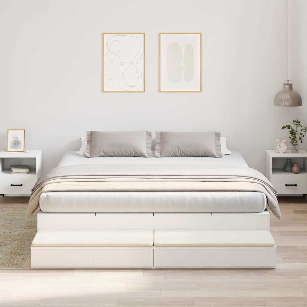 vidaXL Cama con almacenamiento con cajón 180 cm Madera de ingeniería