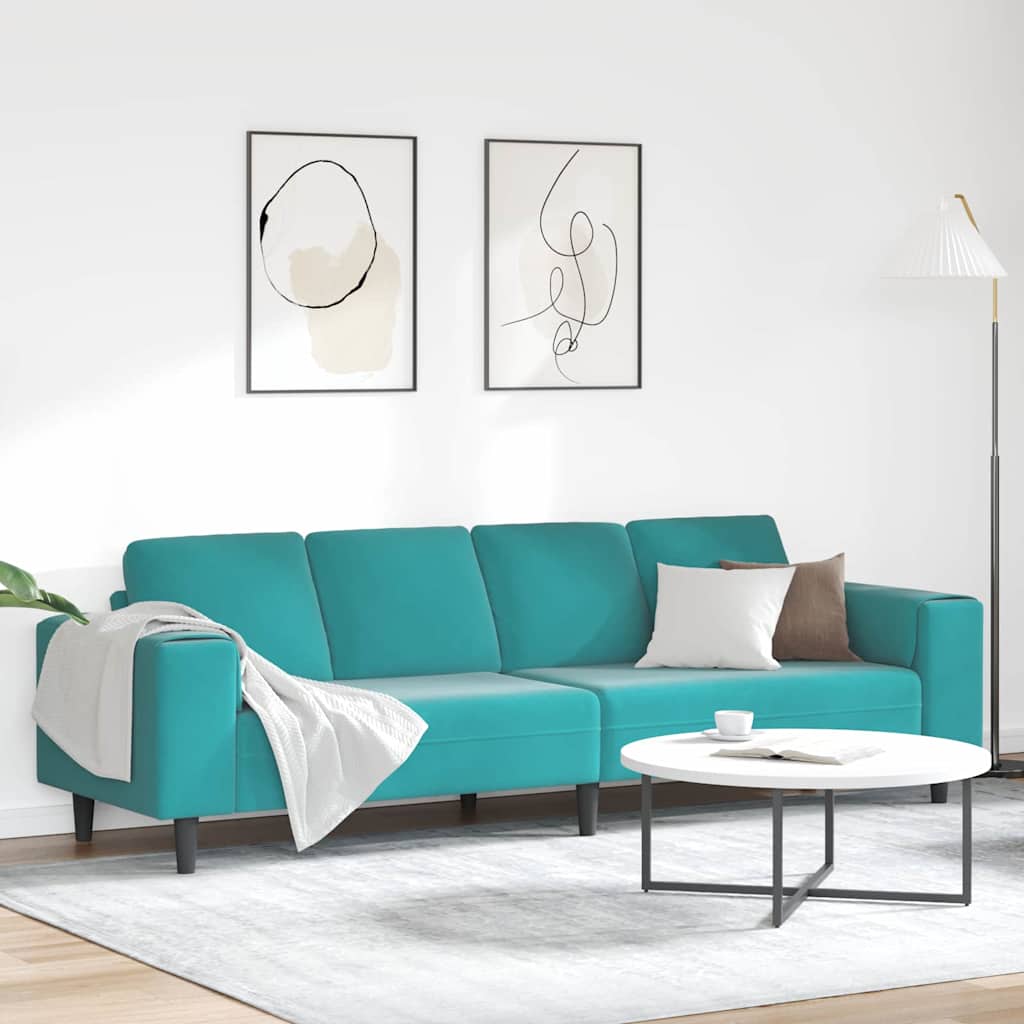 vidaXL Sofá de sala Tuquesa 250 x 188 x 76 cm