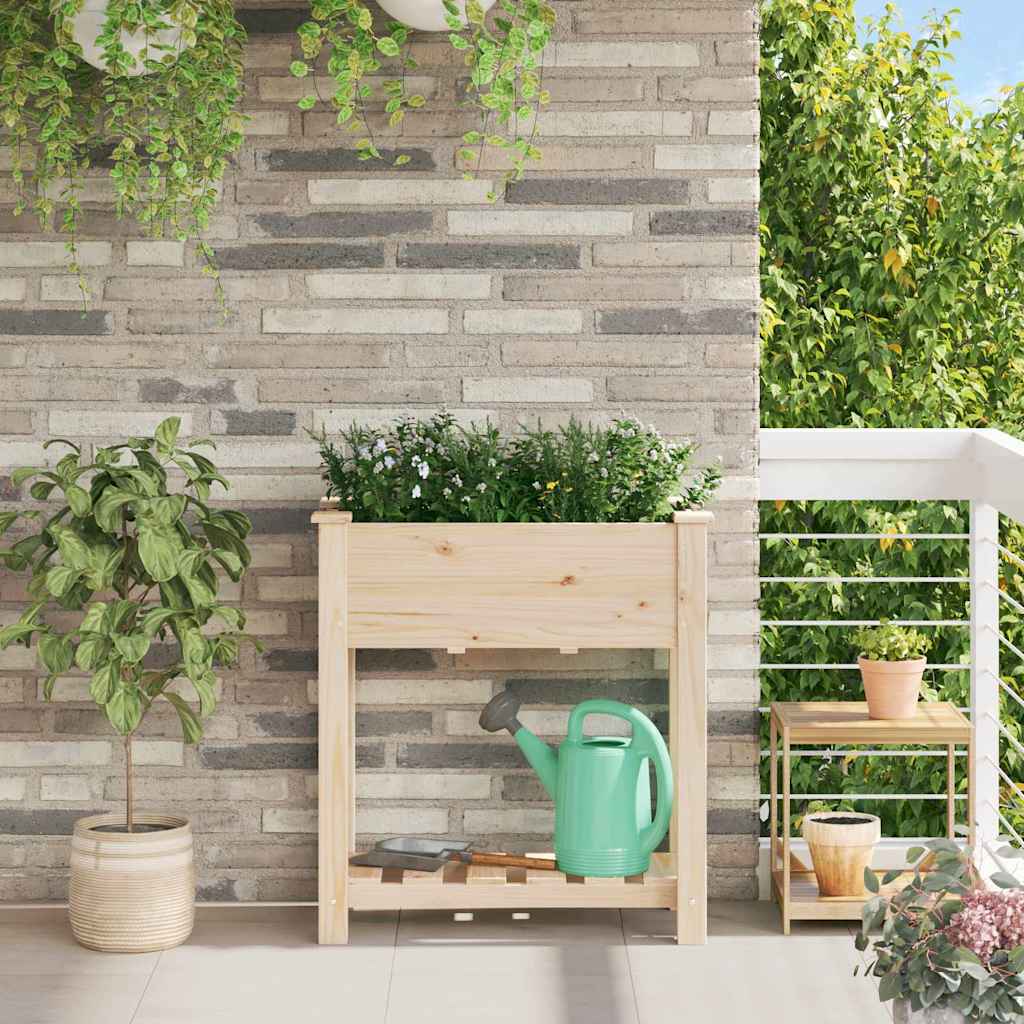 vidaXL Macetero de Jardín Beige 71 x 37 x 76,5 cm