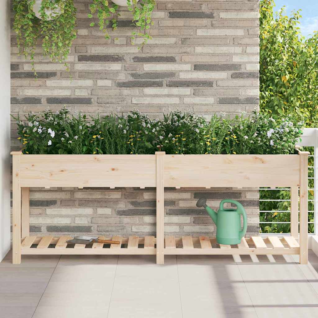 vidaXL Macetero de Jardín Beige 203 x 53 x 76,5 cm