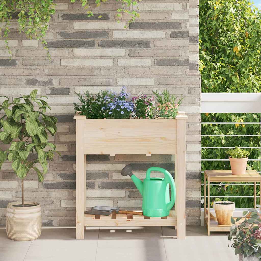 vidaXL Macetero de Jardín Beige 71 x 37 x 76,5 cm