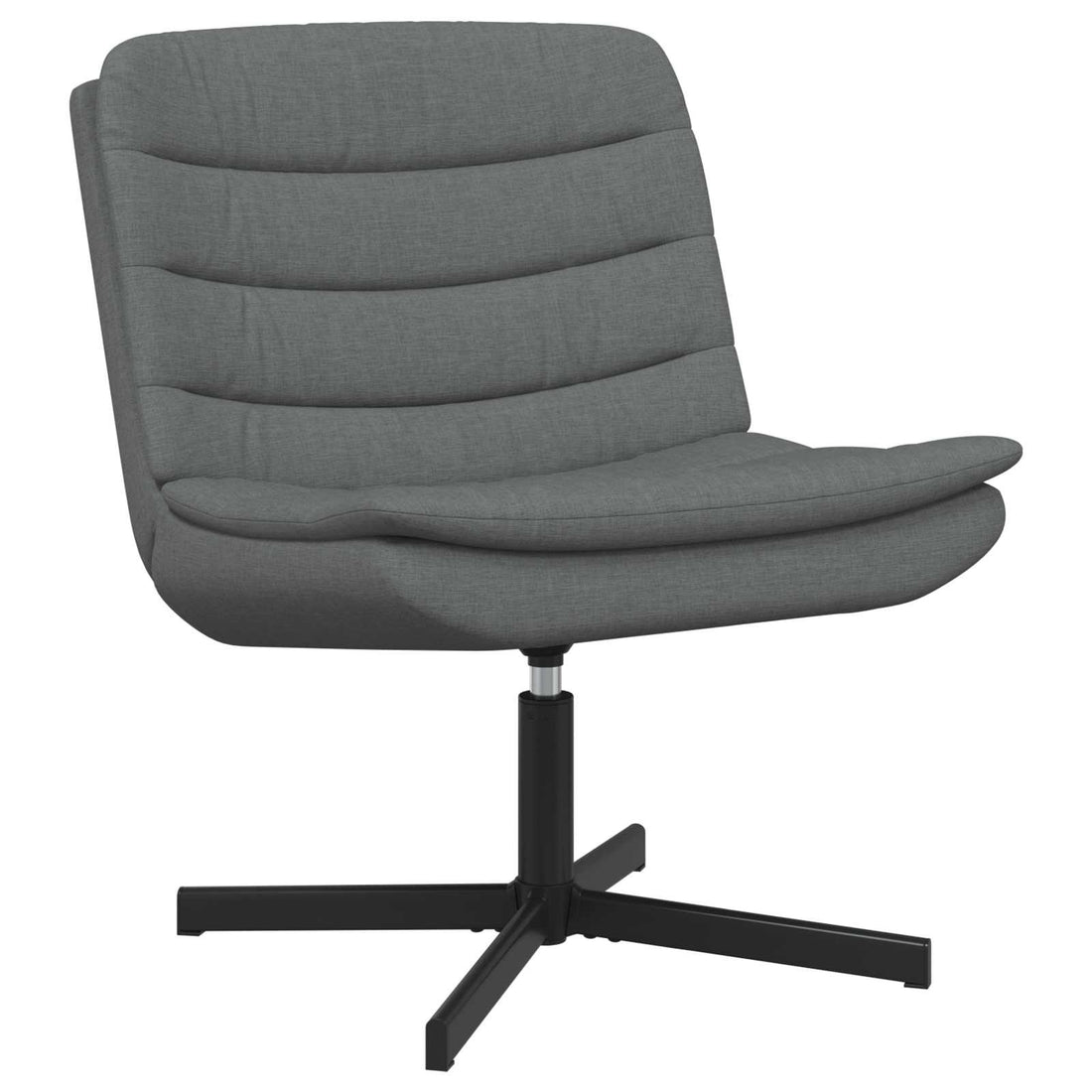vidaXL Silla giratoria Gris oscuro 63 x 75 x 76 cm tela