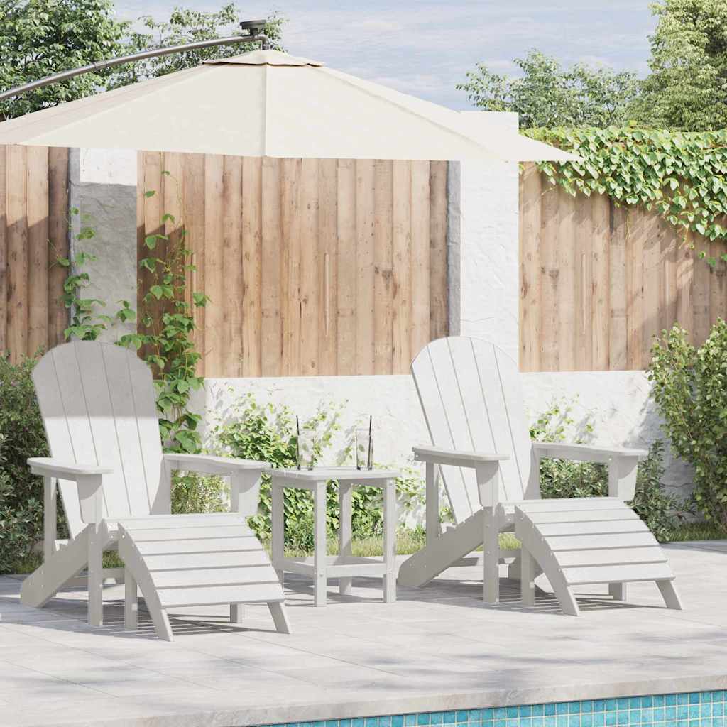 vidaXL Silla de Jardín 3 uds. Polietileno
