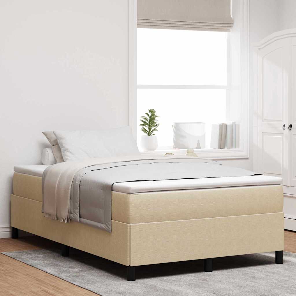 vidaXL Cama tipo Box Spring Verde grisáceo 120 x 190 cm Tela de Pana