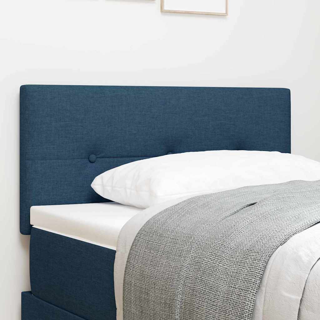 vidaXL Cabecero Ajustable en Altura con cabecera Azul 80 cm tela