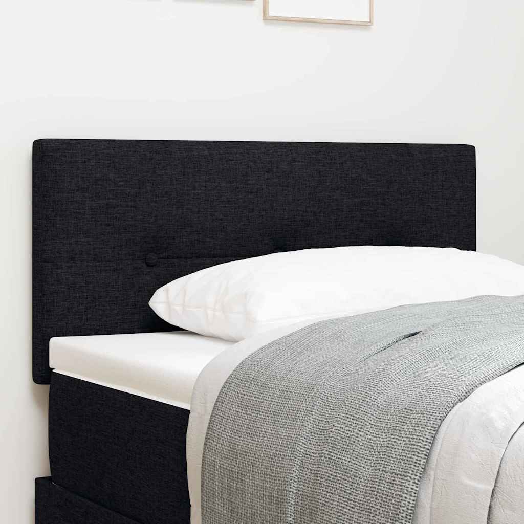 vidaXL Cabecero Ajustable en Altura con cabecera Negro 100 cm tela