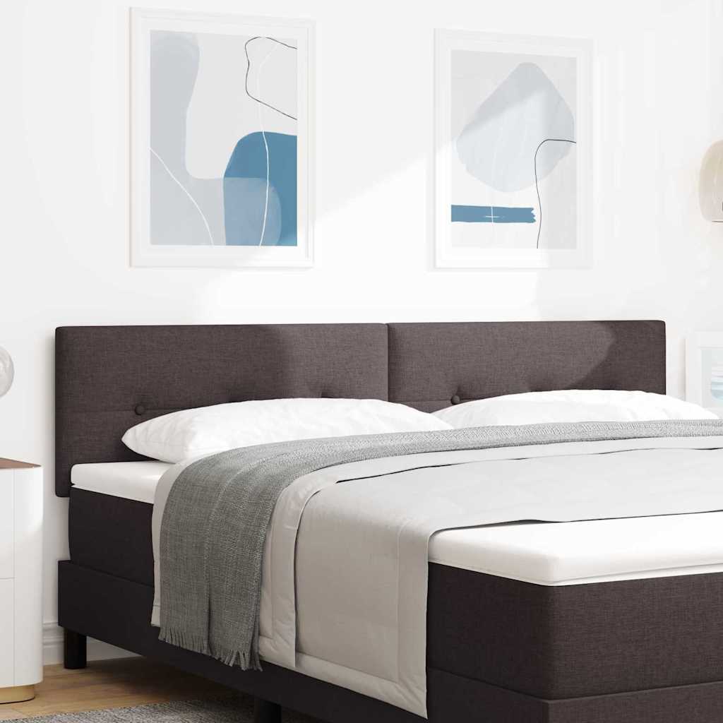 vidaXL Cabecero Ajustable en Altura Marrón Oscuro 180 cm tela