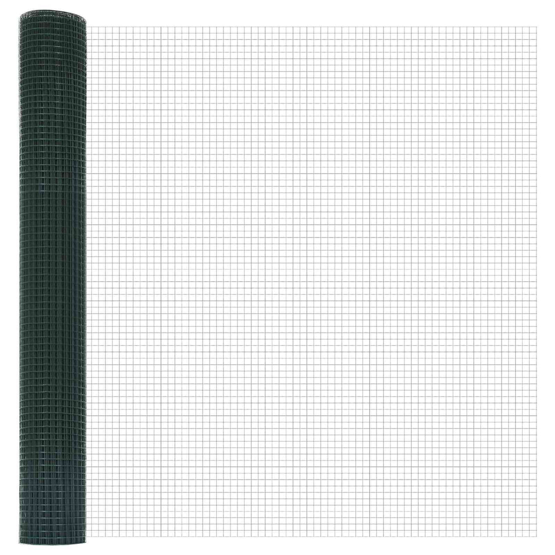 vidaXL Cerca de Alambre Soldado 2500 x 120 cm Verde