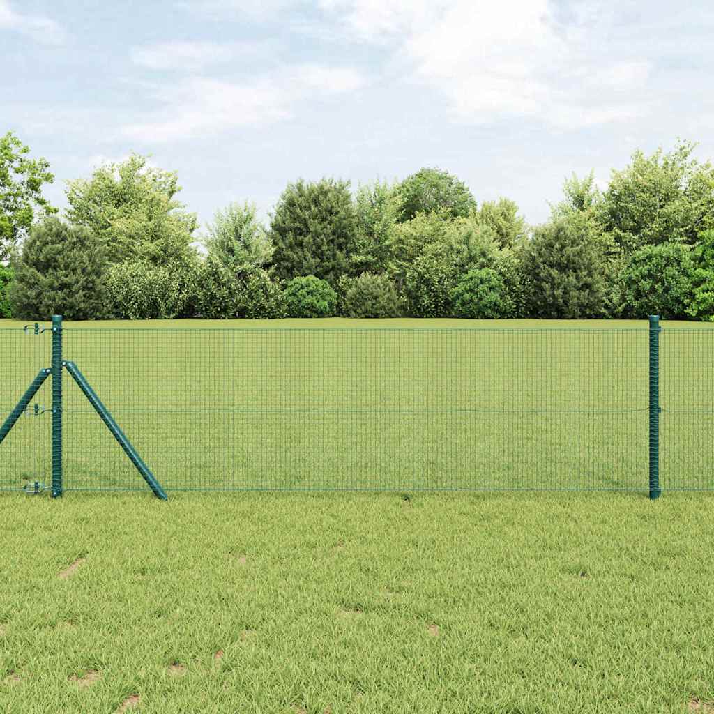 vidaXL Cerca de Alambre Soldado 10000 x 40 cm Verde
