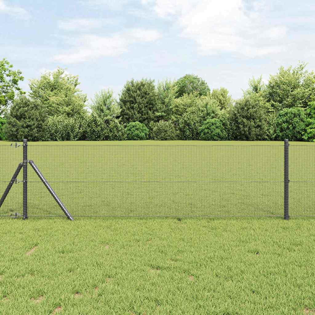 vidaXL Cerca de Alambre Soldado 5000 x 60 cm Gris