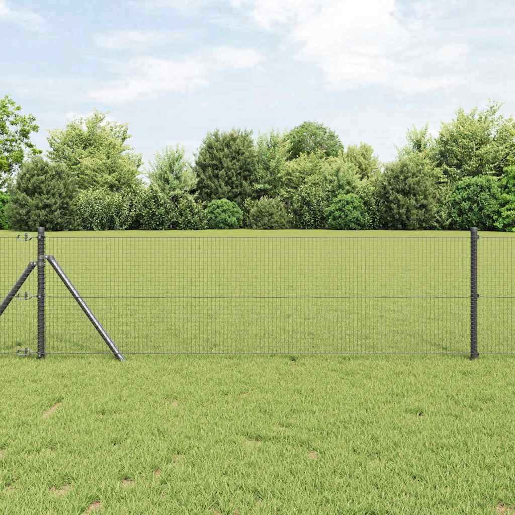 vidaXL Cerca de Alambre Soldado 10000 x 50 cm Gris