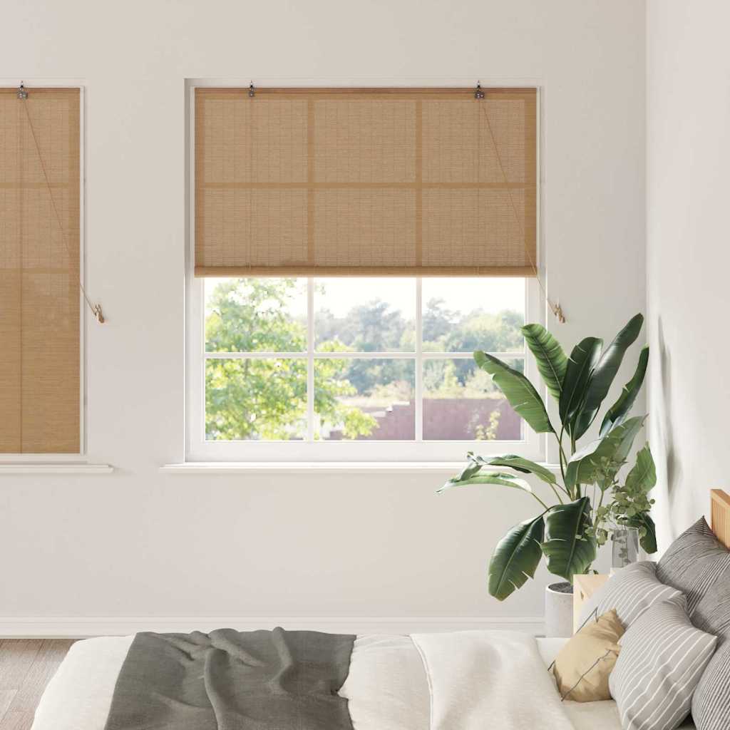 vidaXL Estor enrollable Marrón 150 x 160 cm Bambú