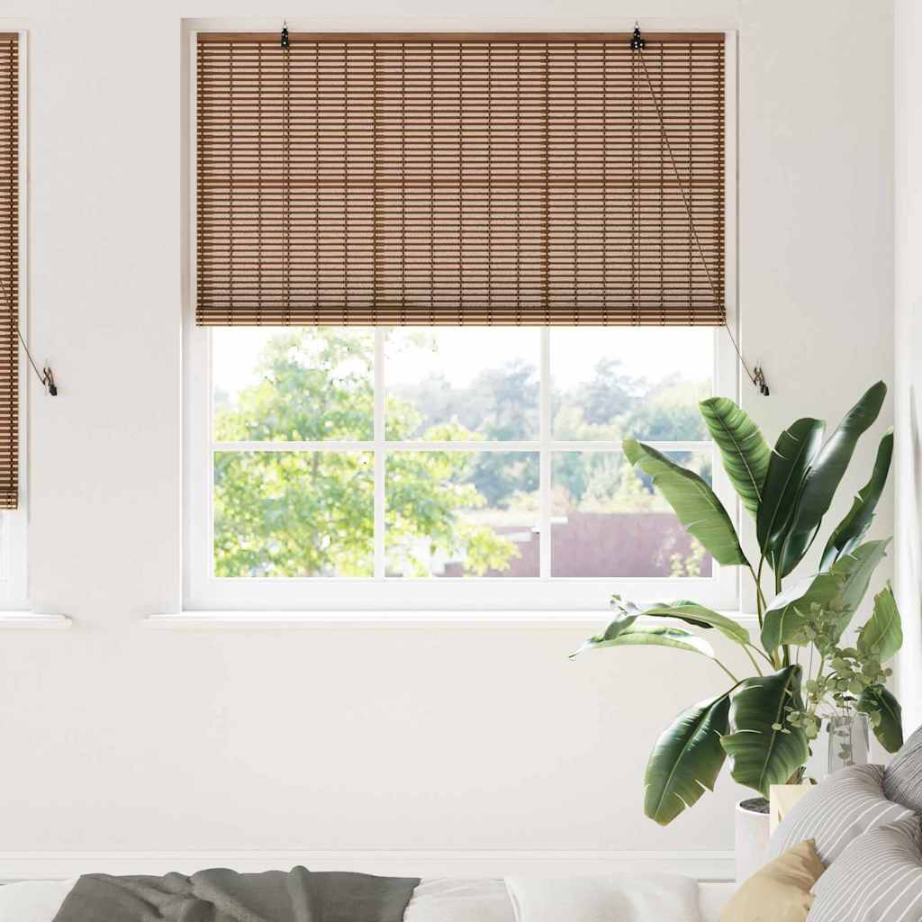 vidaXL Estor enrollable Marrón 150 x 220 cm Bambú