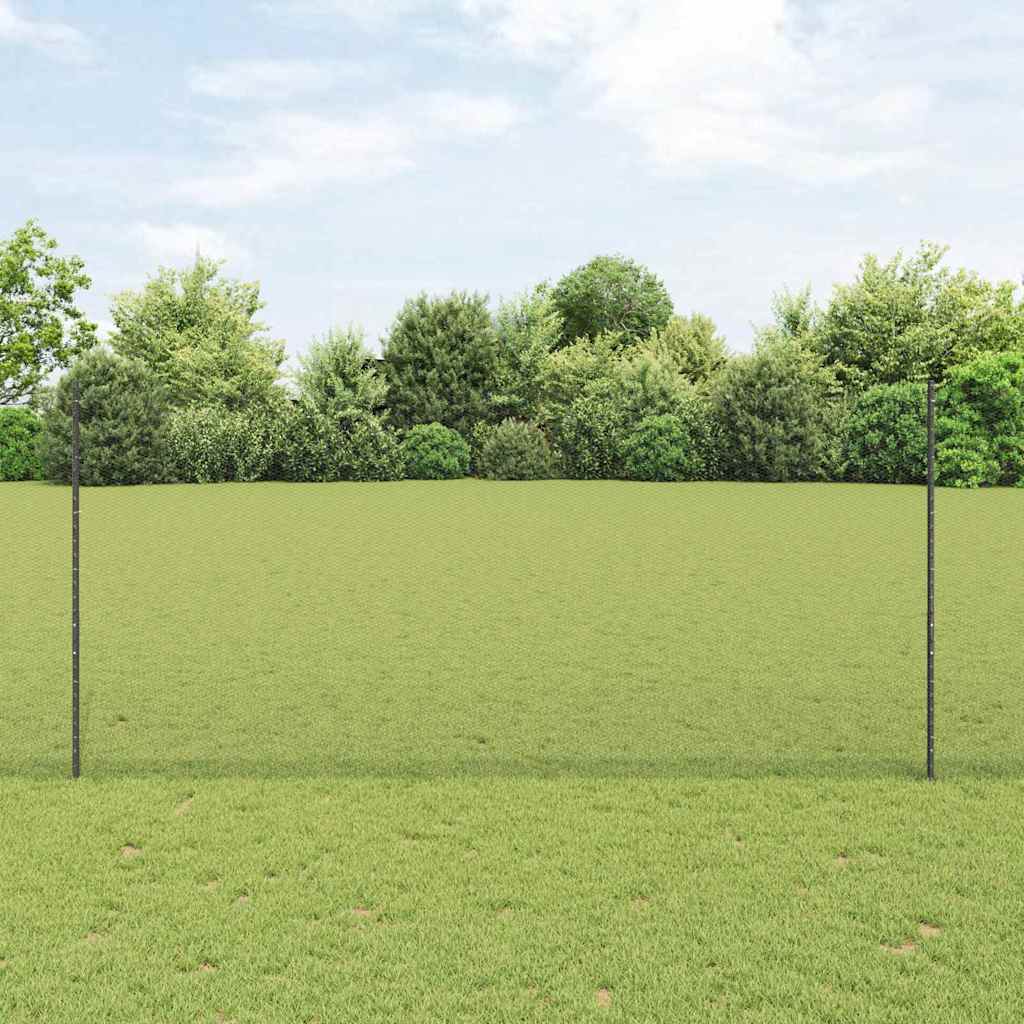 vidaXL Valla hexagonal con poste 50 x 1,4 m Acero recubierto de PVC