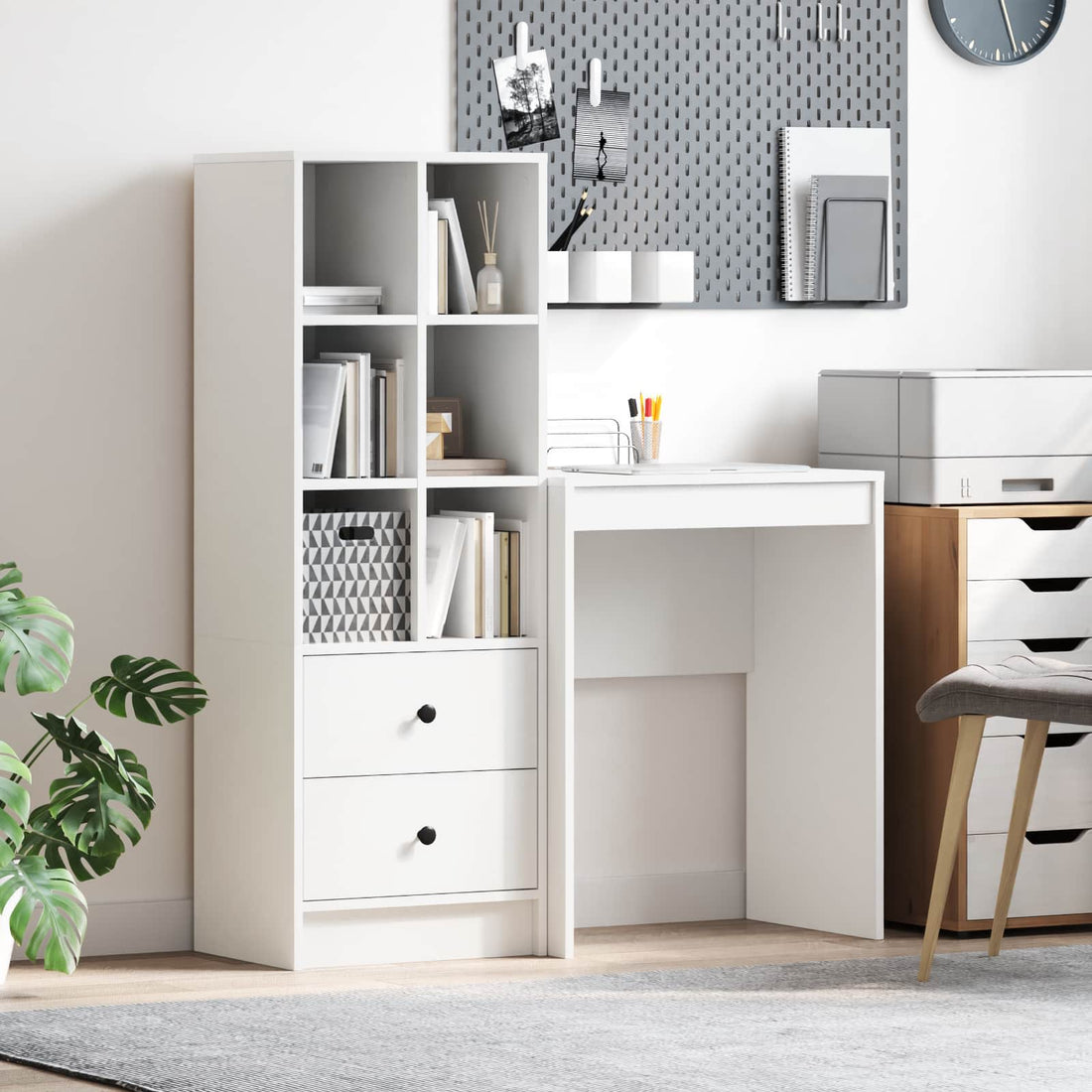 vidaXL Escritorio 105,5 x 34 x 127 cm 2 uds.