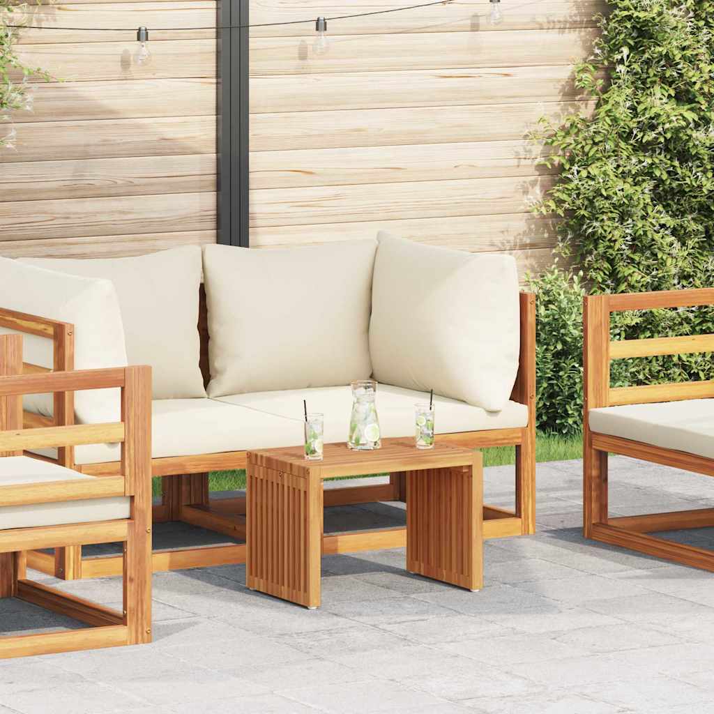 vidaXL Mesa auxiliar de jardín Marrón 50 x 32,5 x 35 cm