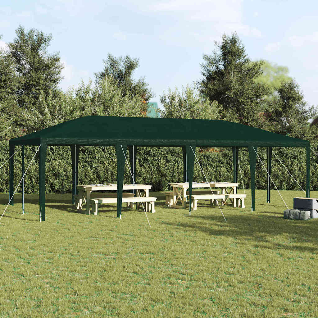 vidaXL Carpa de Fiesta Verde 800 x 400 x 266 cm Polietileno y Acero