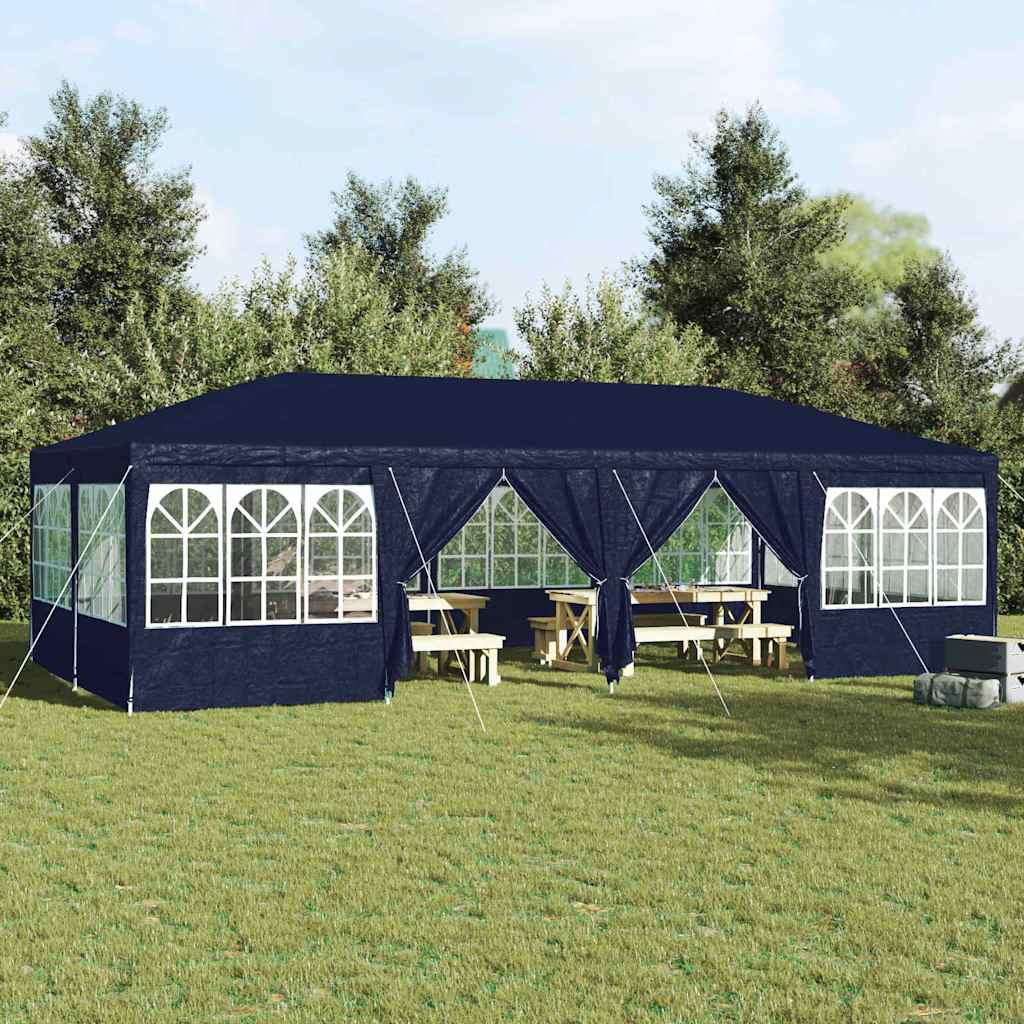 vidaXL Carpa de Fiesta Azul 800 x 400 x 266 cm Polietileno