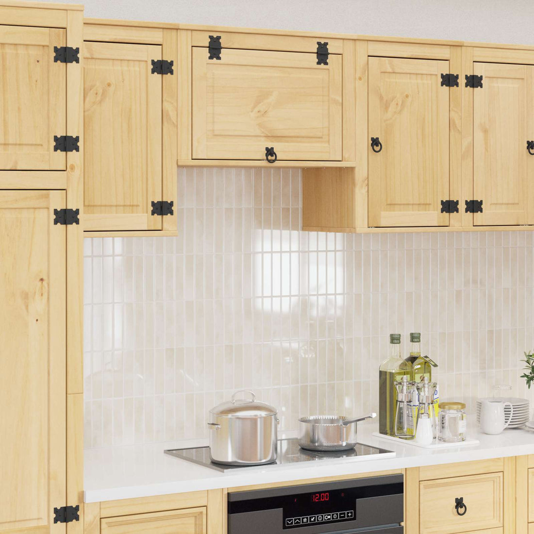 vidaXL Armario SKI Marrón Miel 60 x 32 x 40 cm Madera de pino macizo