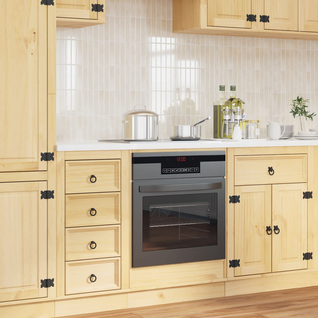 vidaXL Armario SKI Marrón Miel 60 x 46 x 81 cm Madera de pino macizo