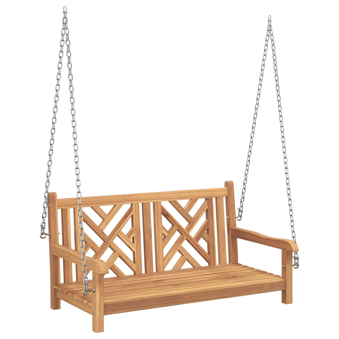 vidaXL Banca Columpio de Jardín 114 x 60 x 64 cm Madera de teca maciza