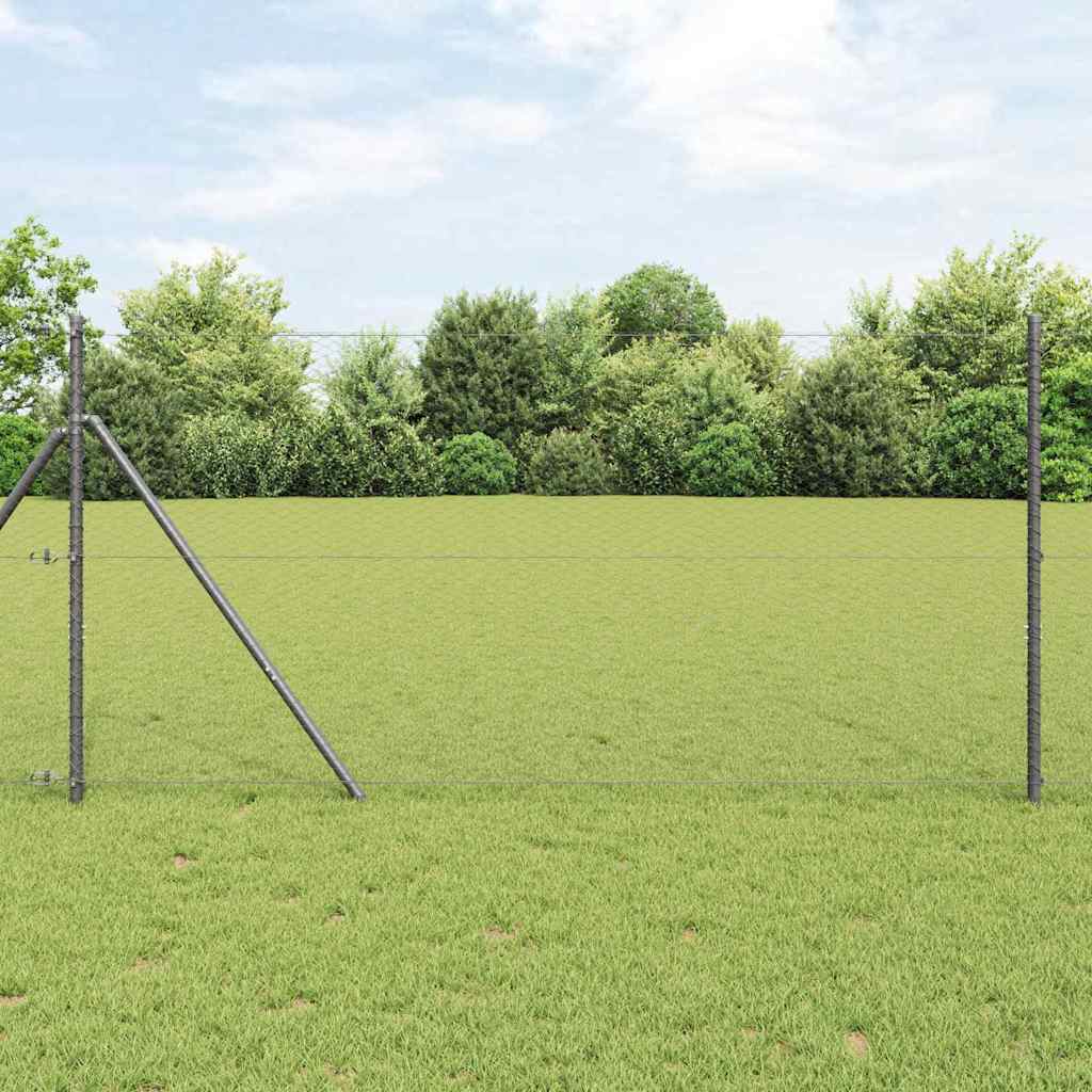 vidaXL Cerca Hexagonal 1 x 100 m PVC Gris