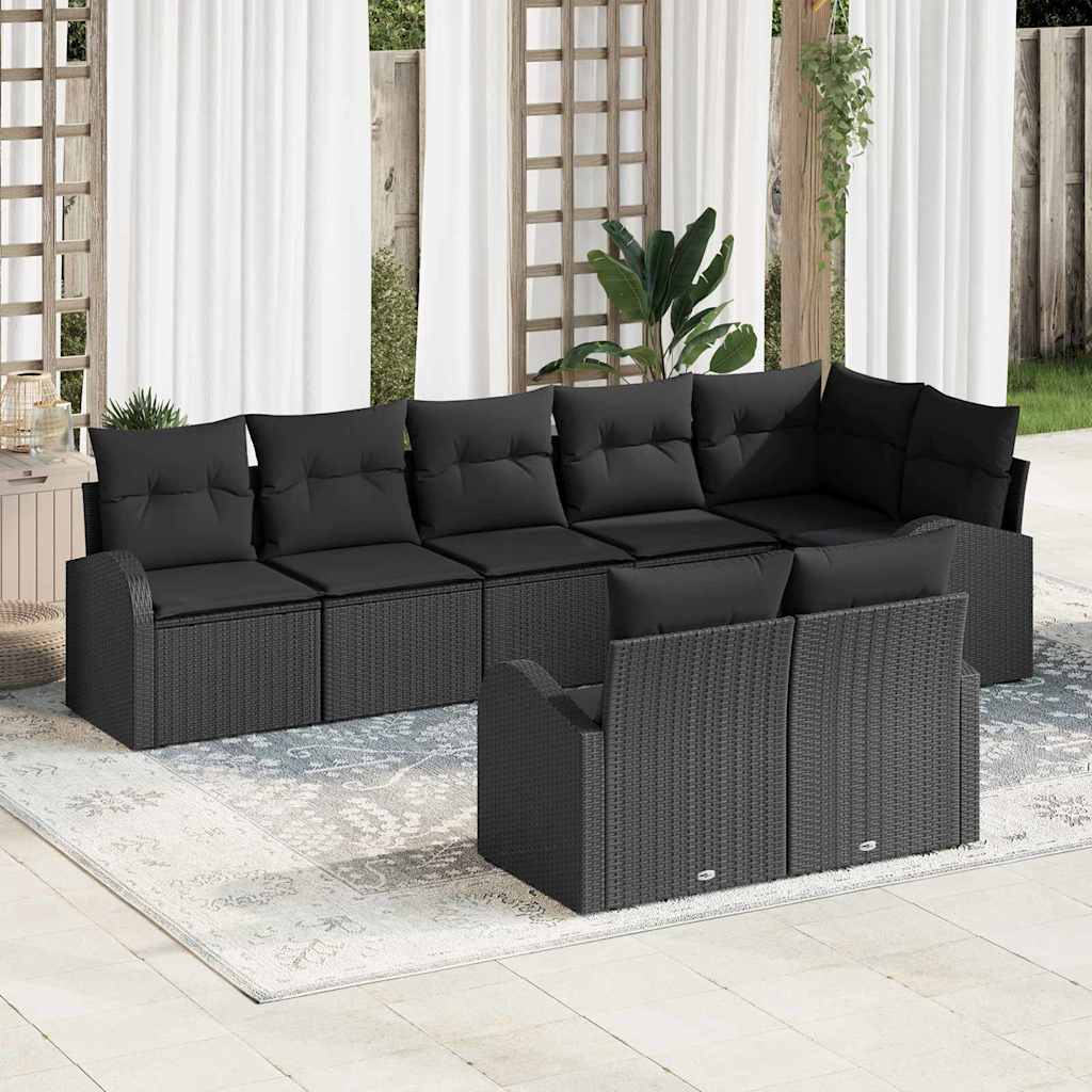 vidaXL Conjunto de sofá de jardín 8 uds. 8-Número de plazas