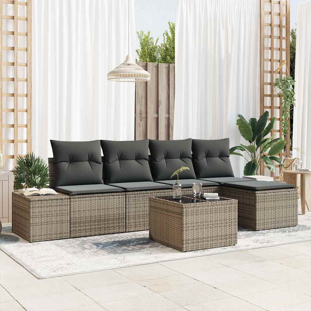 vidaXL 6 uds. Gris