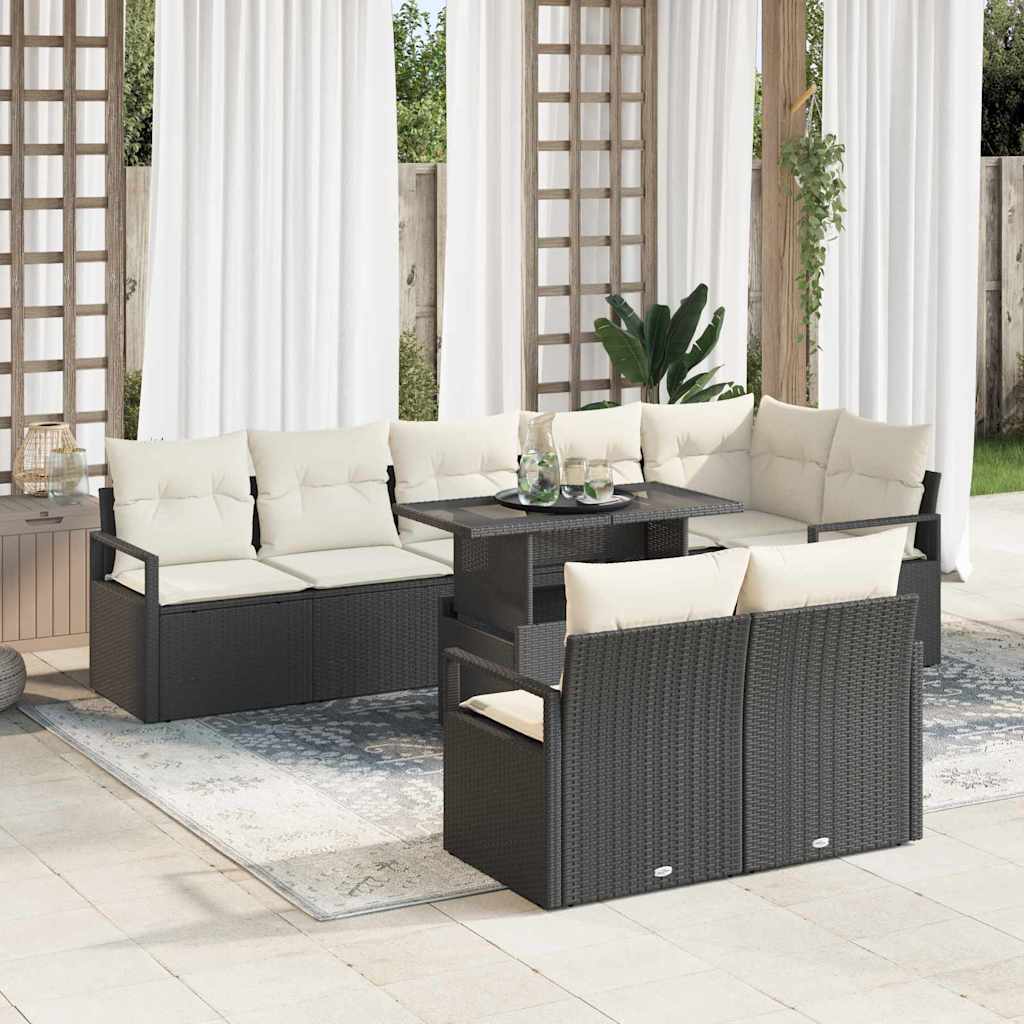 vidaXL Conjunto de sofá de jardín 9 uds. 8-Número de plazas