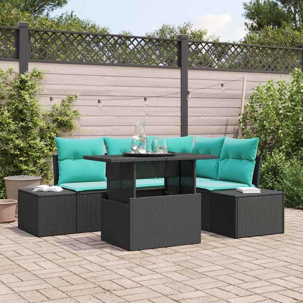 vidaXL Conjunto de sofá de jardín 6 uds. 4-Número de plazas