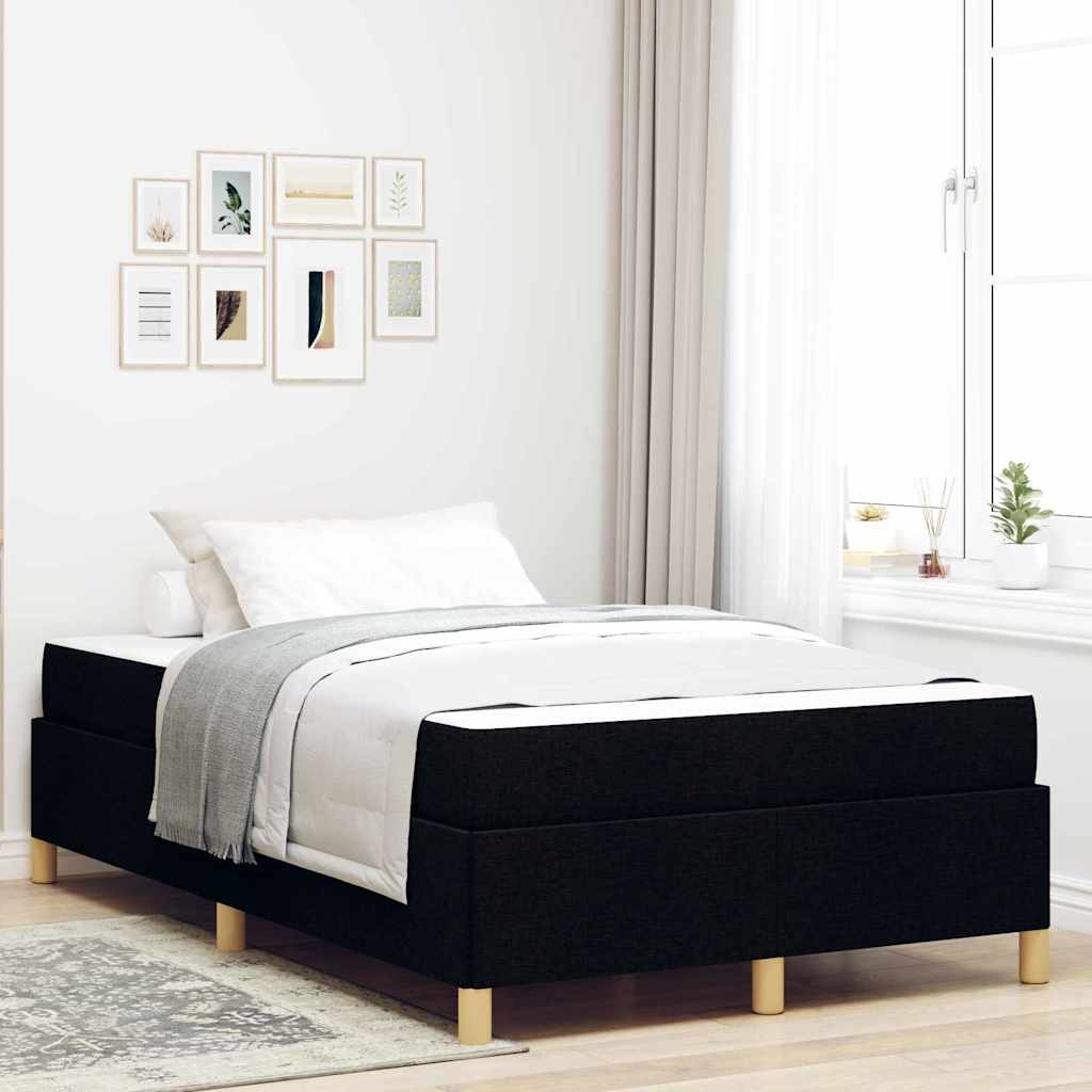 vidaXL Estructura de cama Negro 120 x 190 cm tela